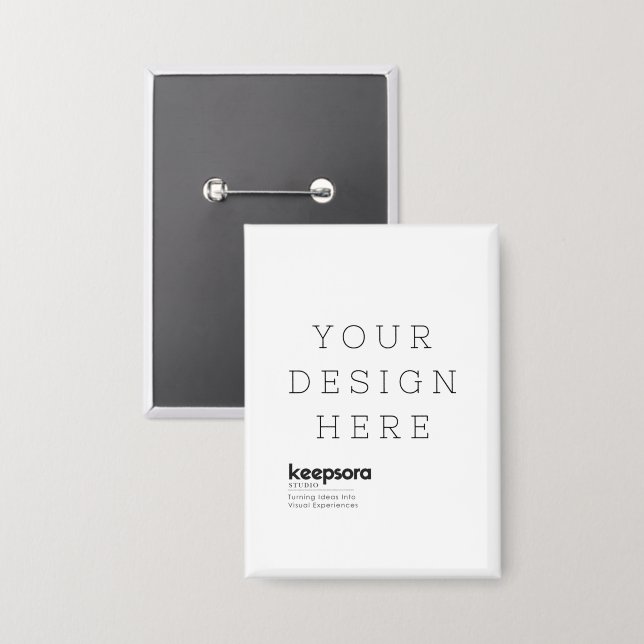 Create Your Own Round 2.5" x 3.5" Button (Front/Back)