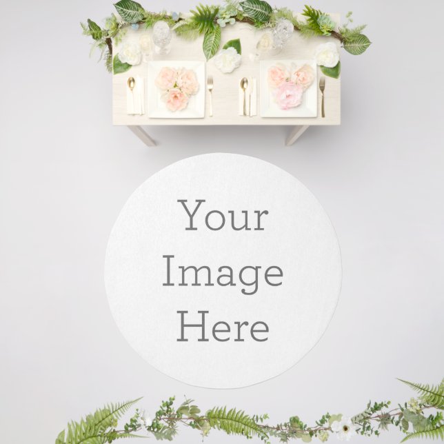 5' Round' Outdoor Area Rug (Insitu (Wedding 2))