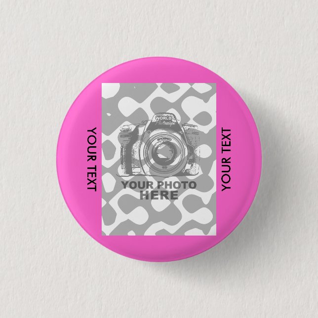 Create Your Own Round Button Vertical (Front)