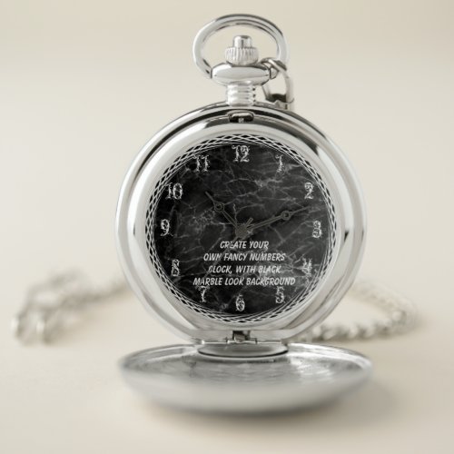 CREATE YOUR OWN ROUND CLOCK POCKET WATCH