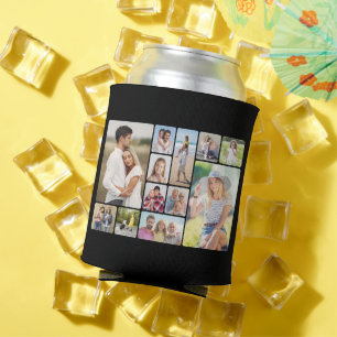 Create Your Own Round Corners 12 Photo Collage Can Cooler