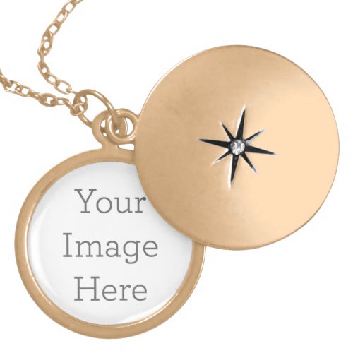 Create Your Own Round Gold Plated Locket