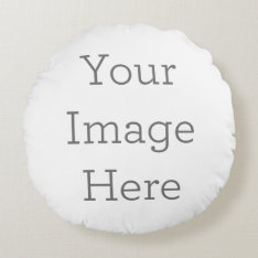 Create Your Own Round Grade A Cotton Pillow at Zazzle