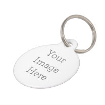 Create Your Own Round Large Pet Tag