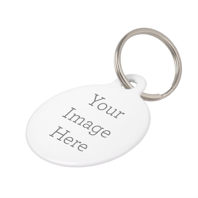 Round Large Pet Tag (Side)