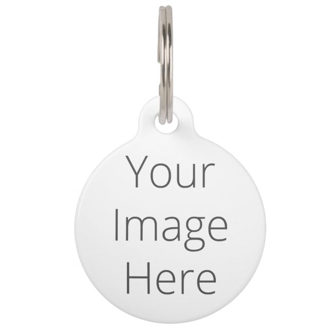 Create Your Own Round Large Pet Tag (Front)