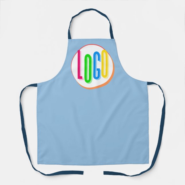CREATE YOUR OWN ROUND LOGO TEMPLATE PROTOTYPE  APRON (Front)