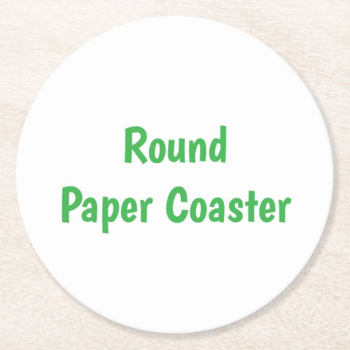 Create Your Own Round Paper Coaster