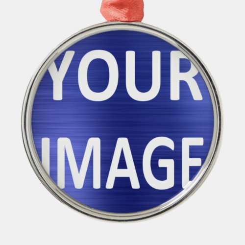Create Your Own Round Photo Ceramic Ornament