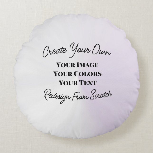 Create Your Own Round Pillow (Front)