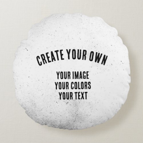 Create Your Own Round Pillow