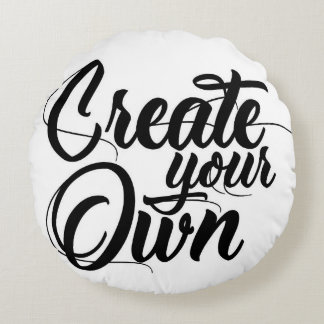 Create your own round pillow
