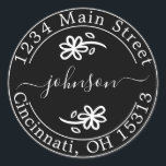 Create Your Own Round Return Address Classic Round Classic Round Sticker<br><div class="desc">Create Your Own Round Return Address</div>