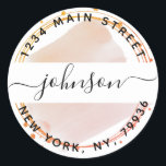 Create Your Own Round Return Address Classic Round Sticker<br><div class="desc">Create Your Own Round Return Address</div>