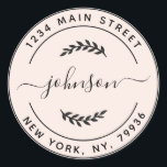 Create Your Own Round Return Address Classic Round Sticker<br><div class="desc">Create Your Own Round Return Address</div>