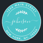 Create Your Own Round Return Address Classic Round Sticker<br><div class="desc">Create Your Own Round Return Address Classic Round Sticker</div>