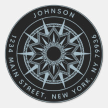 Create Your Own Round Return Address