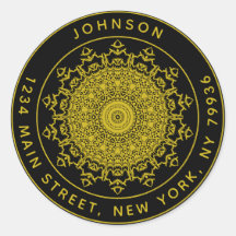 Create Your Own Round Return Address