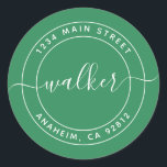 Create Your Own Round Return Address Classic Round Sticker<br><div class="desc">Create Your Own Round Return Address</div>