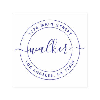 Create Your Own Round Return Address Self-inking S Self-inking Stamp