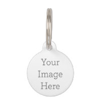 Create Your Own Round Small Pet Tag