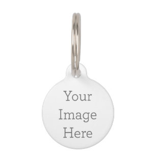 Create Your Own Round Small Pet Tag