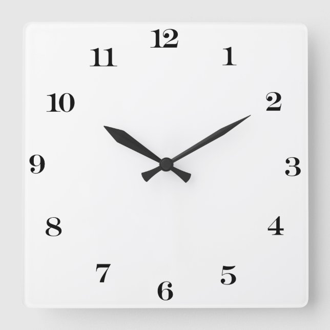 Create Your Own Round White-Framed Wall Clock (Front)