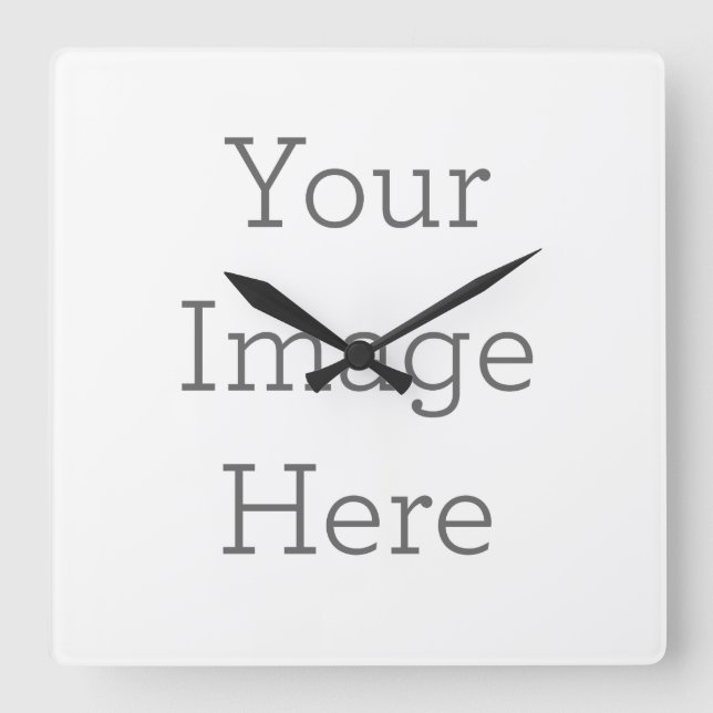 Wall Clock, 10.75" Square Acrylic (Front)