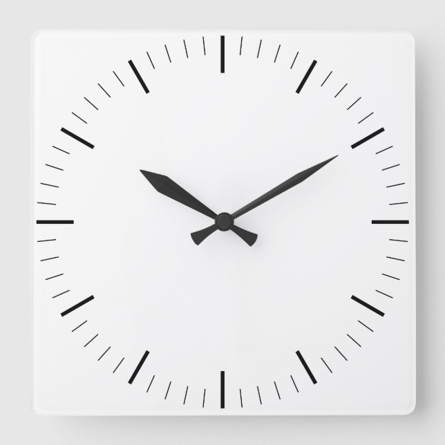 Create Your Own Round White-Framed Wall Clock (Front)