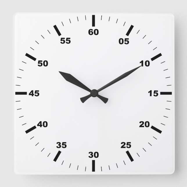 Create Your Own Round White-Framed Wall Clock (Front)