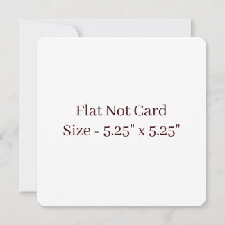 Create Your Own Rounded 5.25" x 5.25" Flat Note Card