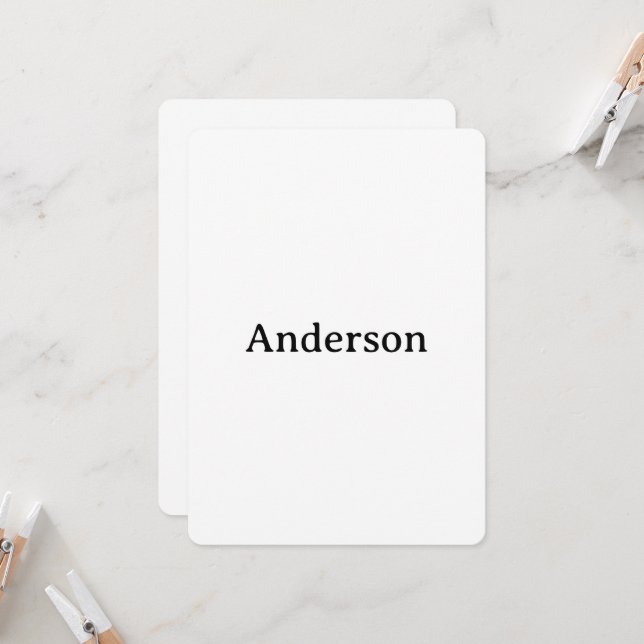 Create Your Own Rounded 5" x 7"  Invitation (Front/Back In Situ)