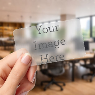 Create Your Own Rounded Corner Frosted Clear Busin Business Cards