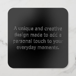 Create Your Own Rounded Corner Square Raised Spot UV Business Card