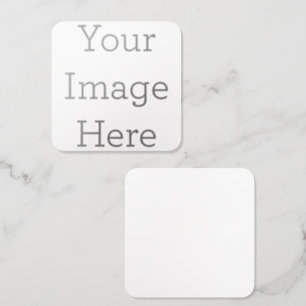 Create Your Own Rounded Corner Square Raised Spot  UV Business Card