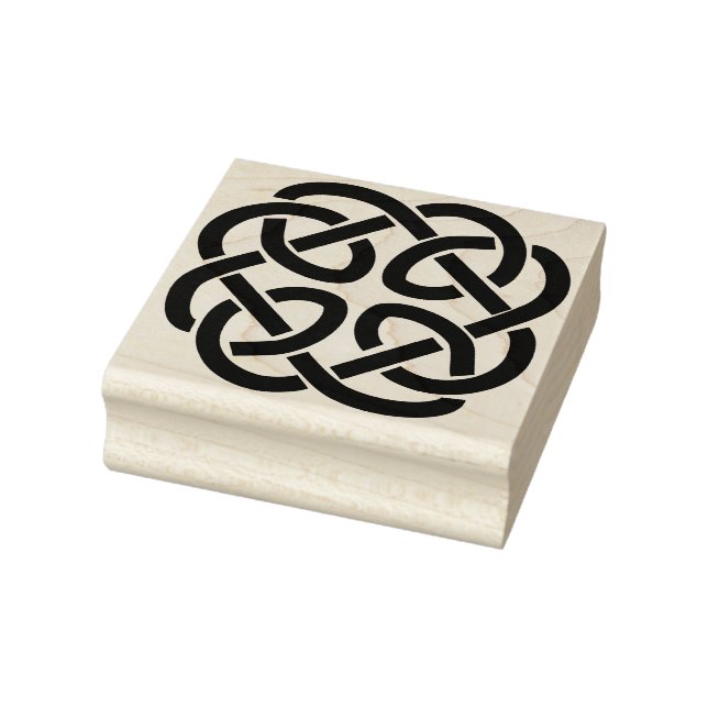 Create Your Own Rounded Square Celtic Knot Rubber Stamp (Stamp)