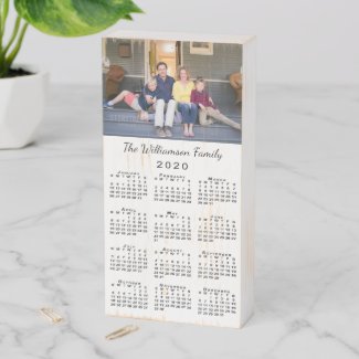 Create Your Own Rustic 2020 Photo Calendar Wooden Box Sign