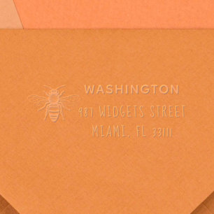 Create Your Own Rustic Bee Modern Custom Embosser