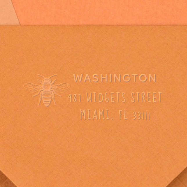 Create Your Own Rustic Bee Modern Custom  Embosser (Creator Uploaded)