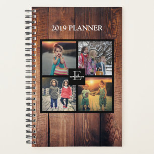 Create your own rustic family photo collage planner