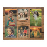 Create Your Own Rustic Wood Family Photo Collage Wood Wall Art at Zazzle