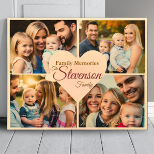 Create Your Own Rustic Wood Family Photo Wall Art