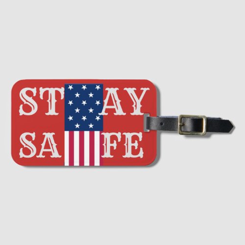 Create Your Own Safe Travel and Be Safe Bon Voyage Luggage Tag