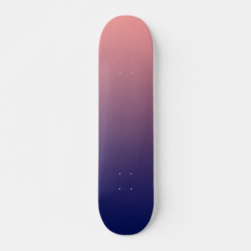 Create your own  salmon pink to blue gradient skateboard deck