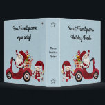 Create Your Own Santa Christmas Scooter Gnome 3 Ring Binder<br><div class="desc">This binder features mystical & magical artwork that you can customize to personalize for use as a grimoire, recipe book, school notebook, or as a way to keep any important papers safely bound. They also make terrific gifts for friends, family & your sister witches. Inspired by a desire to help...</div>