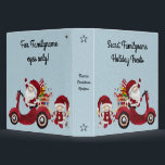 Create Your Own Santa Christmas Scooter Gnome 3 Ring Binder<br><div class="desc">This binder features mystical & magical artwork that you can customize to personalize for use as a grimoire, recipe book, school notebook, or as a way to keep any important papers safely bound. They also make terrific gifts for friends, family & your sister witches. Inspired by a desire to help...</div>
