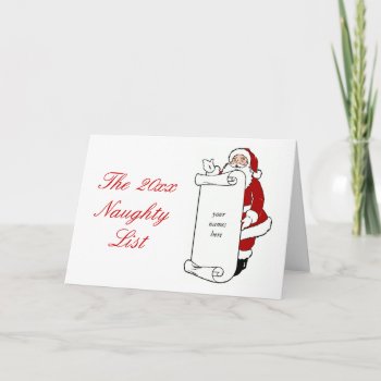 Create Your Own Santa's Naughty List Holiday by stampgallery at Zazzle