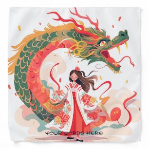 Create Your Own Scaley Jade Chinese Dragon Maiden Bandana