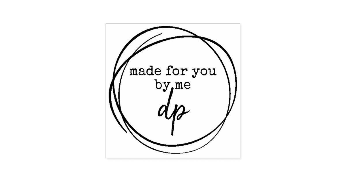 Create Your Own Scribble Initials Self Inking Stamp Zazzle