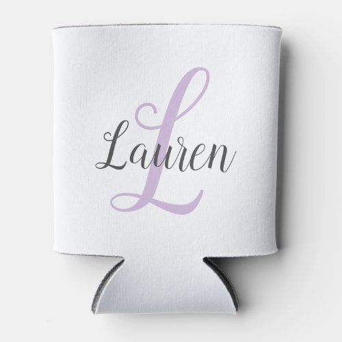 Create Your Own Script Monogrammed Initial  Name Can Cooler